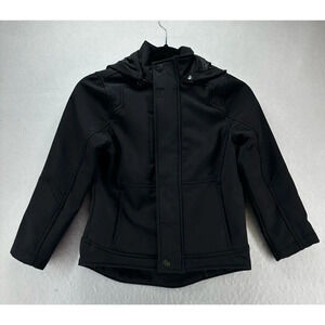 Urban Republic Jacket Kids Size XL 7 Soft Shell Hoodie Full Zip Outdoor Black